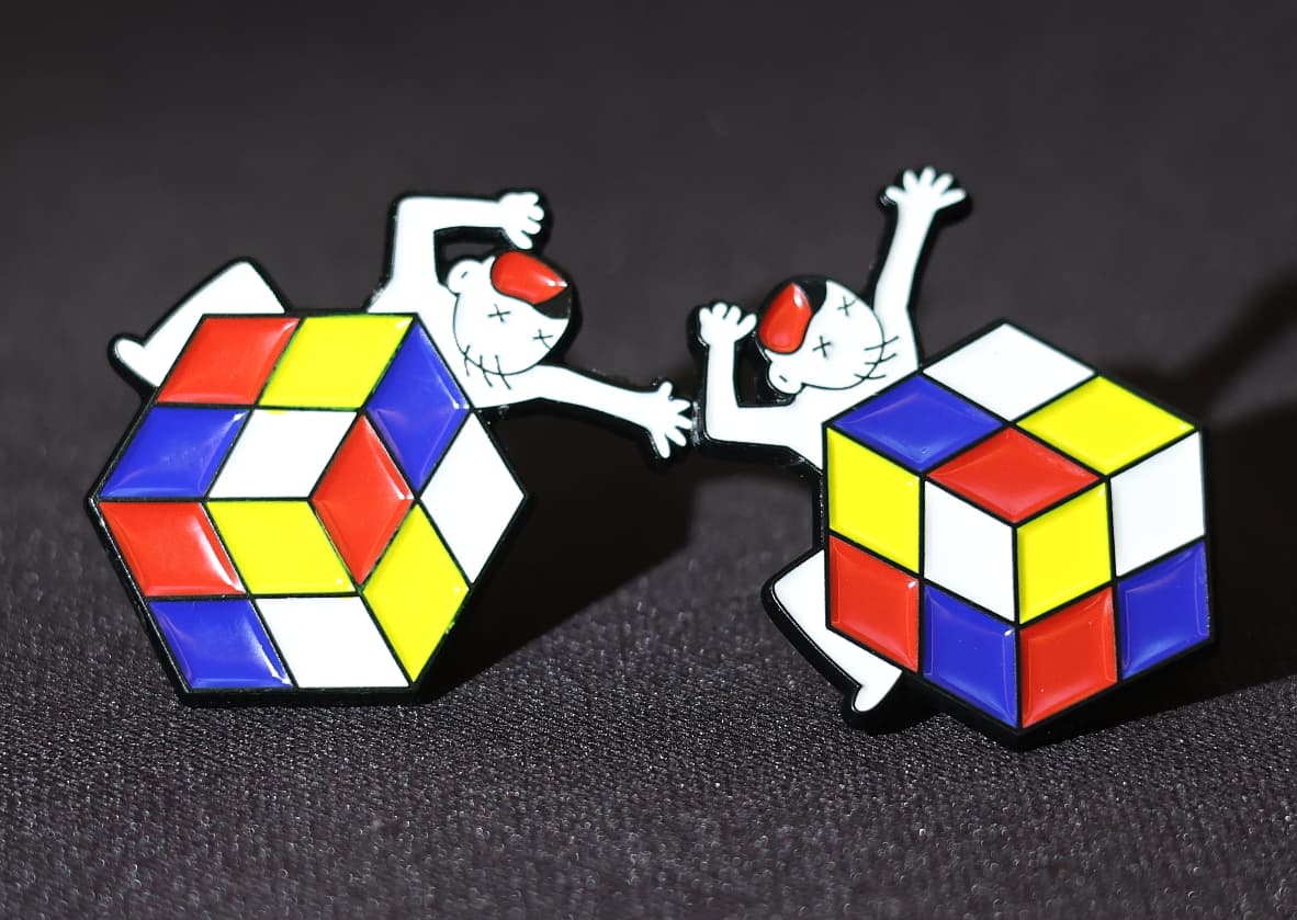 Cubeman Brooch image 6