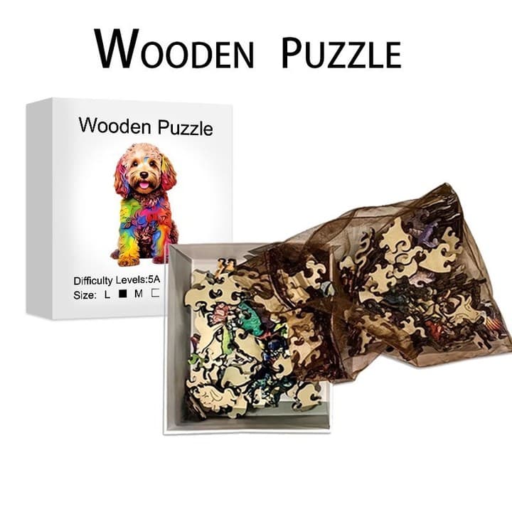 Dog Wooden Puzzle(A5) image 3