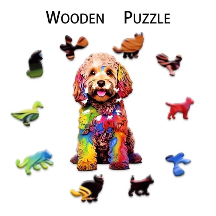 Dog Wooden Puzzle(A5) image 1