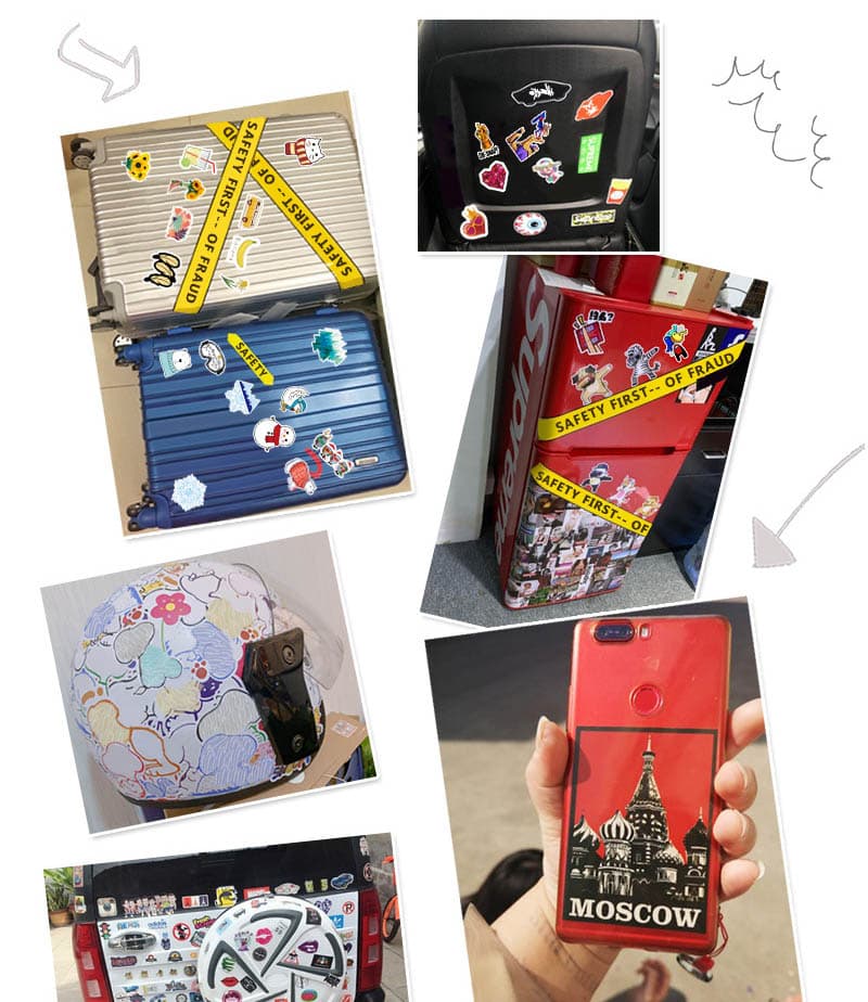 Cube Pattern Graffiti Stickers set(50pcs) image 8