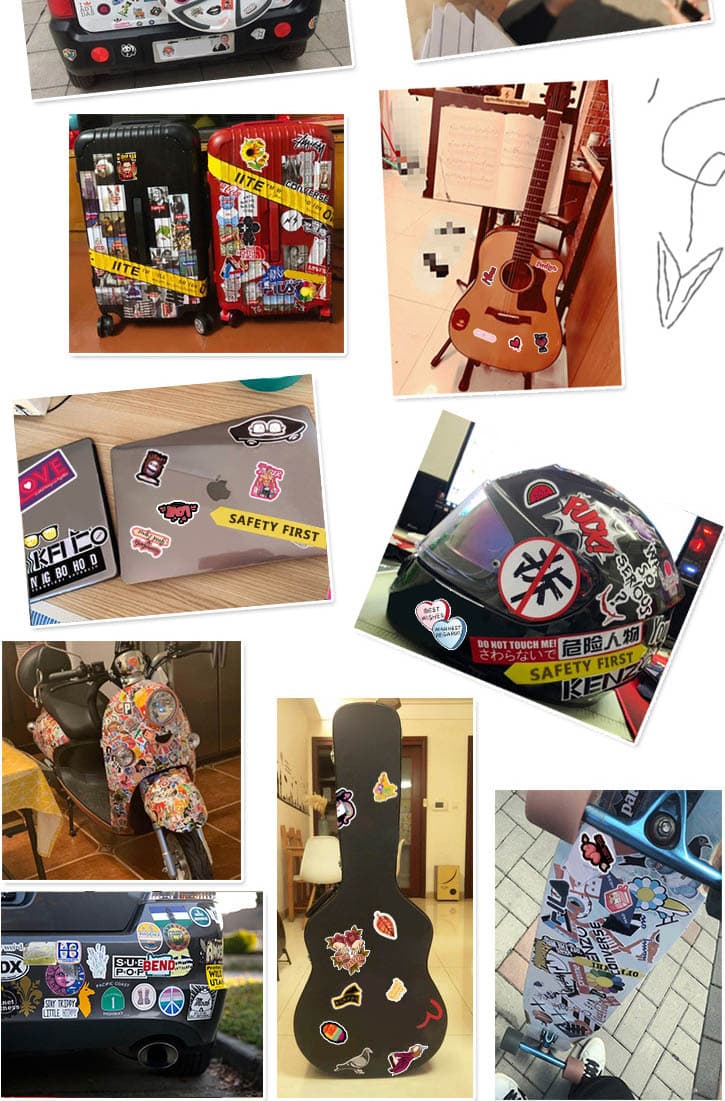 Cube Pattern Graffiti Stickers set(50pcs) image 9