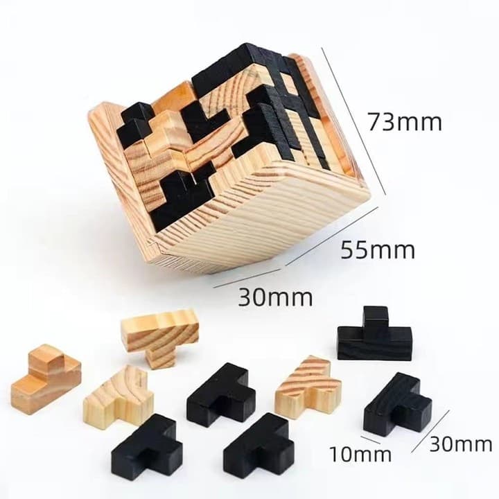 Wooden 54T Block Puzzle image 2