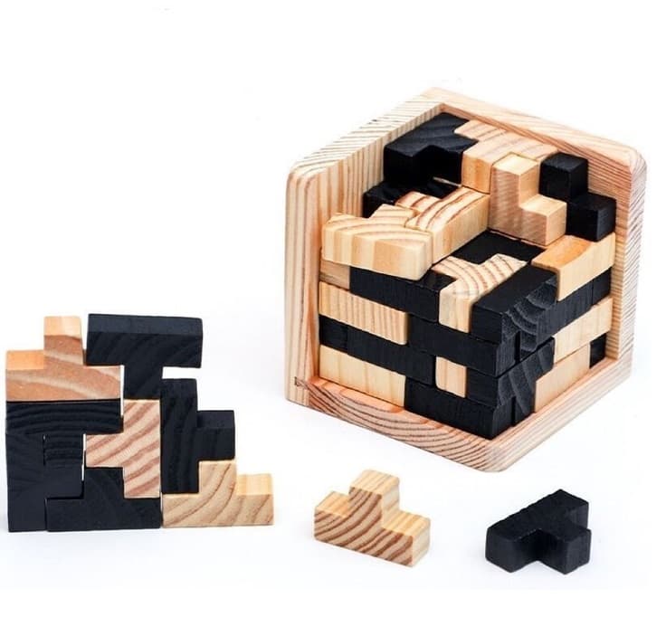 Wooden 54T Block Puzzle image 1