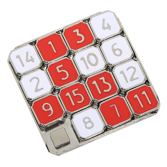 Metallic 15 Numbers Klotski Puzzle