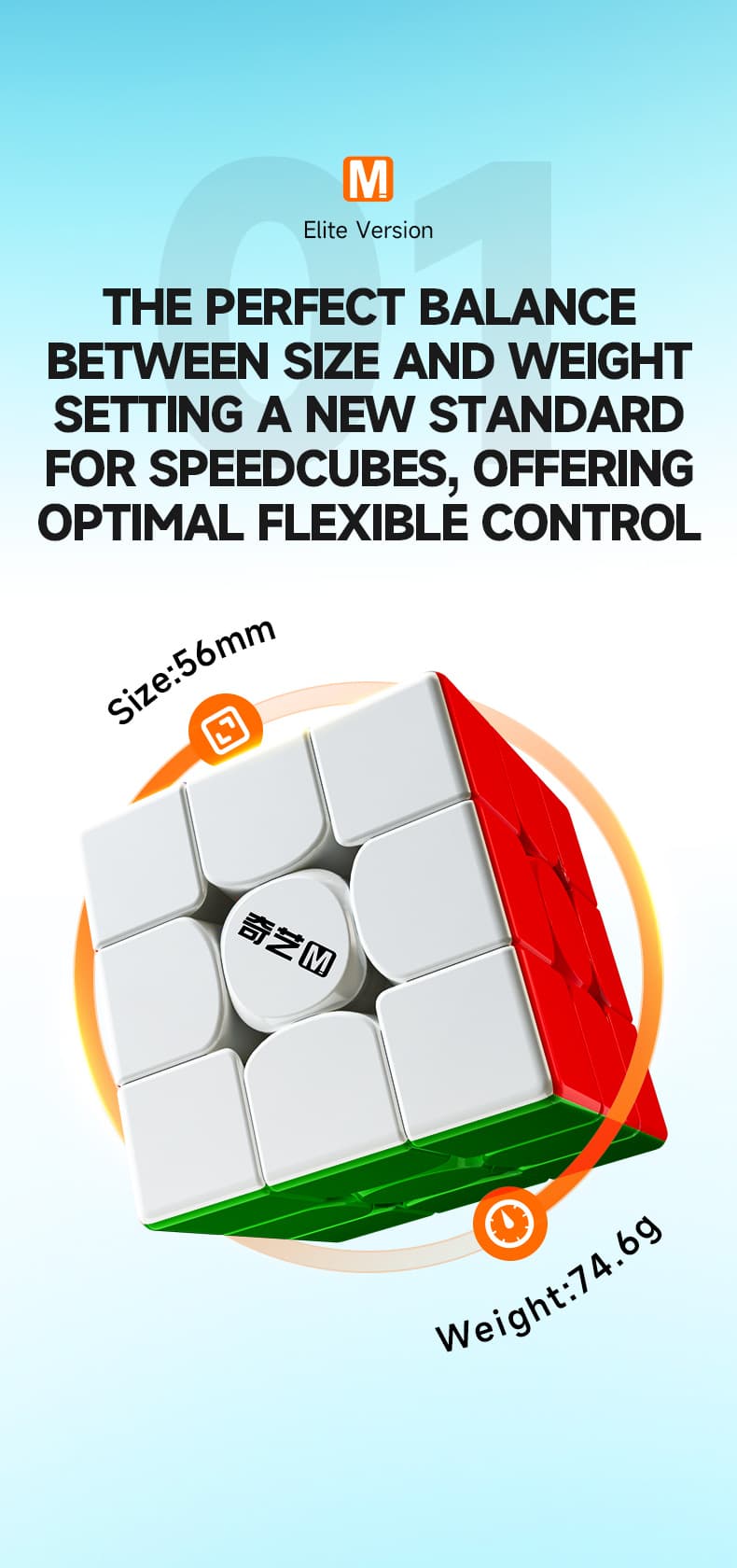 QiYi M Pro 3x3 Elite - Stickerless image 6