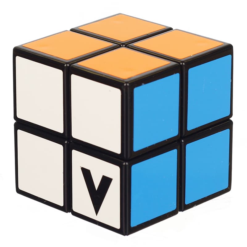 V-CUBE 2x2 cube (Flat-shaped) - Black image 1