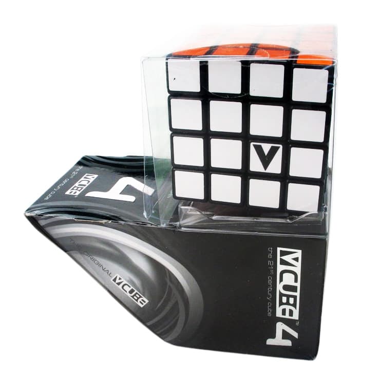 V-CUBE 4x4 cube (Flat-shaped) - Black