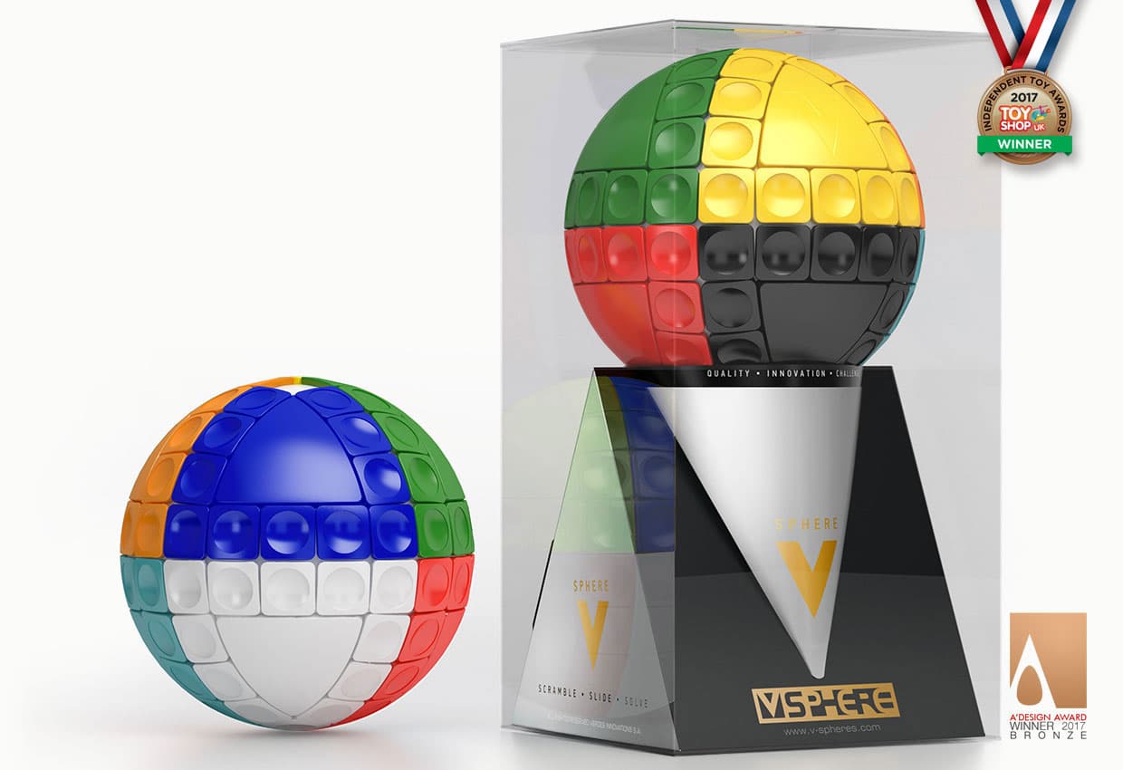 V-SPHERE 3D Sliding Spherical Puzzle - Stickerless image 2