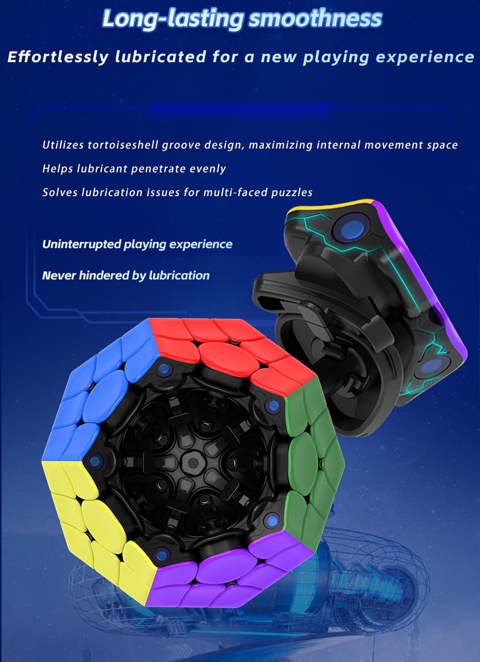 Diansheng Galaxy 3x3 Megaminx M - Black Internal image 4