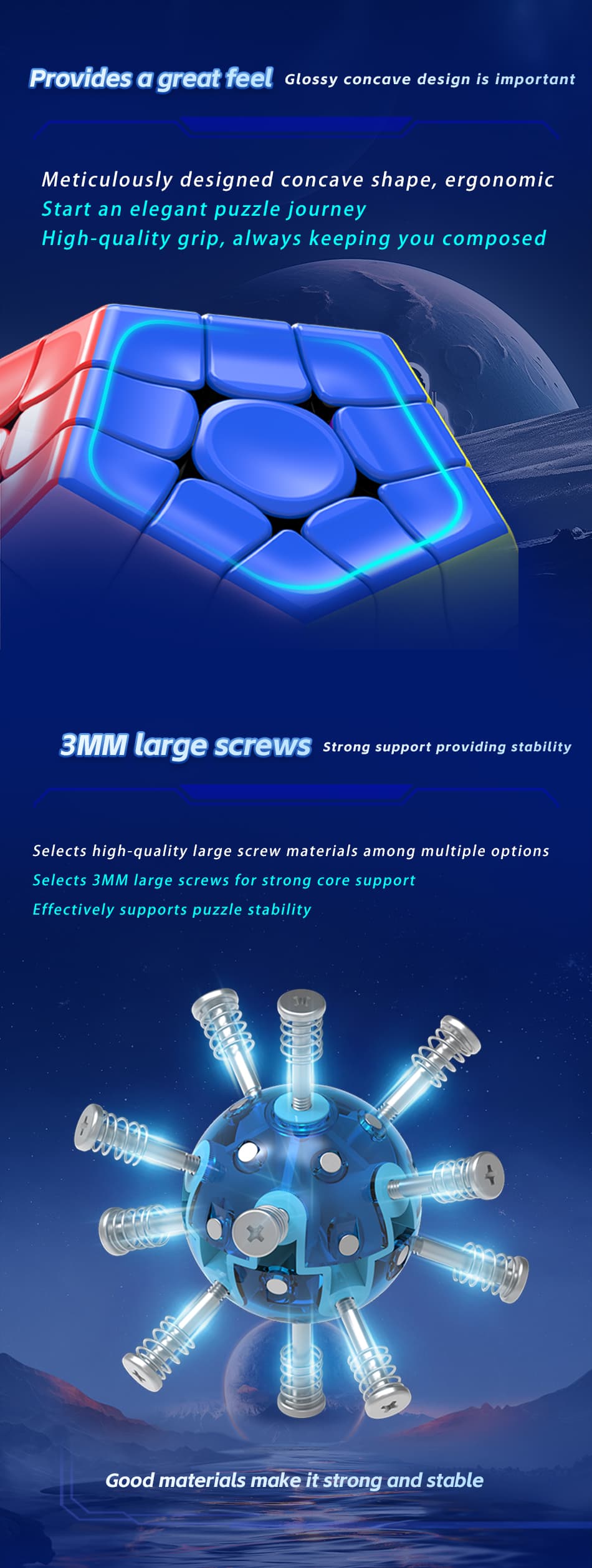 Diansheng Galaxy 3x3 Megaminx M - Black Internal image 9