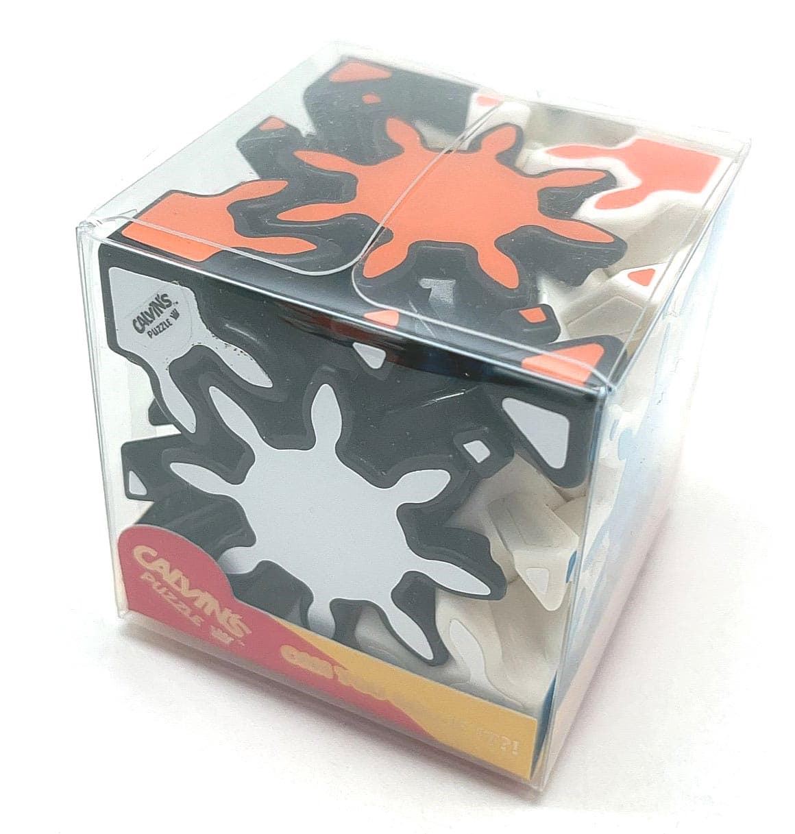 Timur Gear Skewb BW Body with 6-color stickers - Blue+White image 2