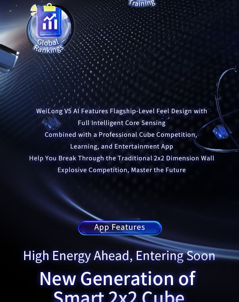 MoYu WeiPo V5 AI Gyroscope Core UV 2x2 - Stickerless image 4