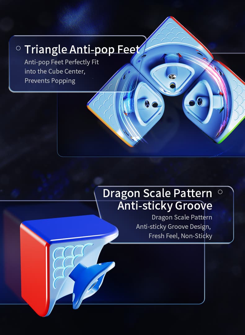 MoYu WeiPo V5 AI Gyroscope Core UV 2x2 - Stickerless image 16