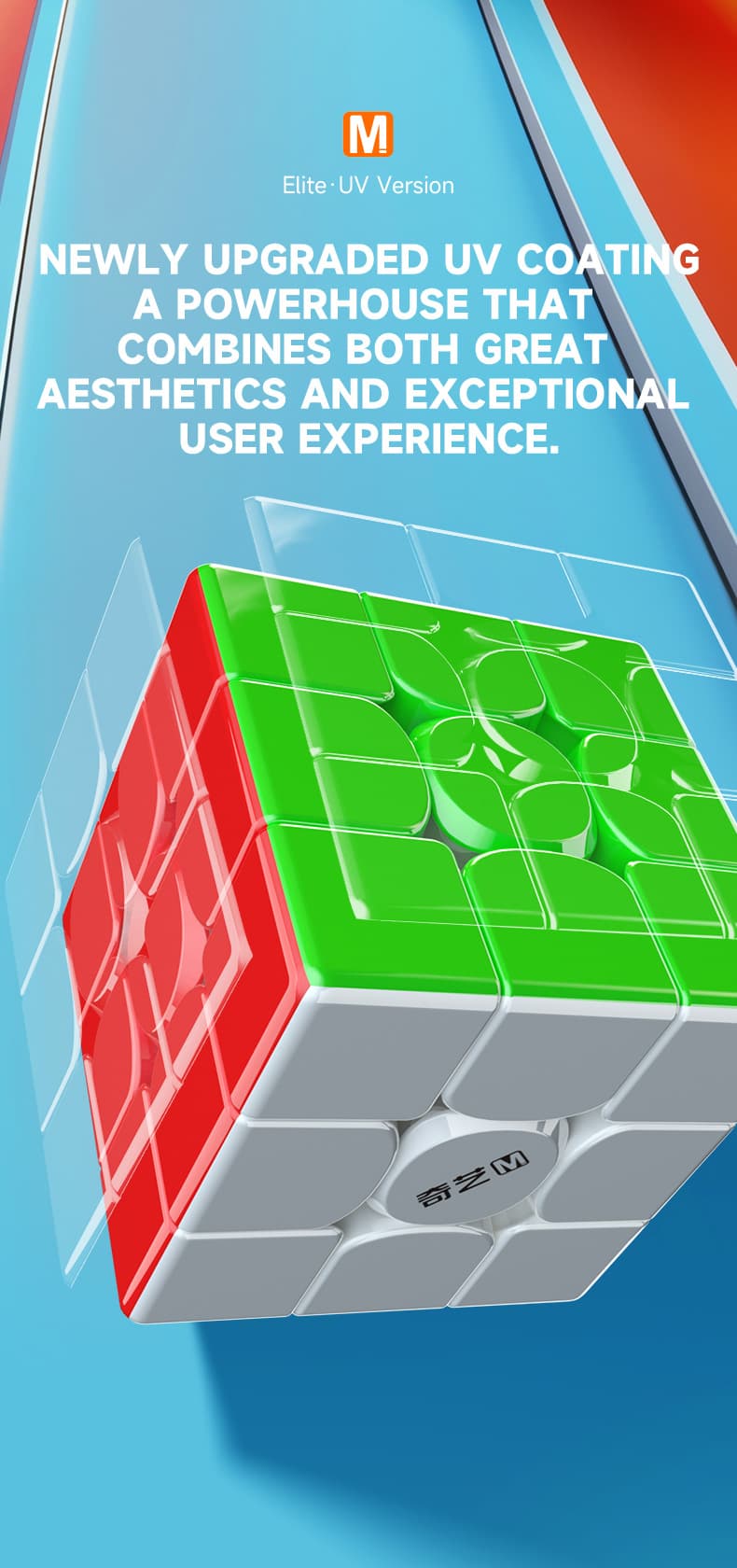 QiYi M Pro 3x3 Elite UV - Stickerless image 4