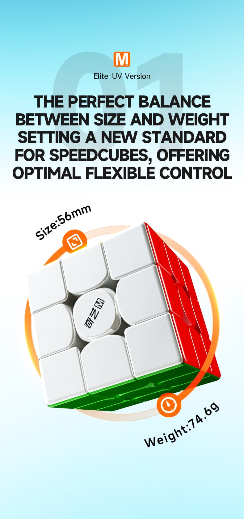 QiYi M Pro 3x3 Elite UV - Stickerless image 7