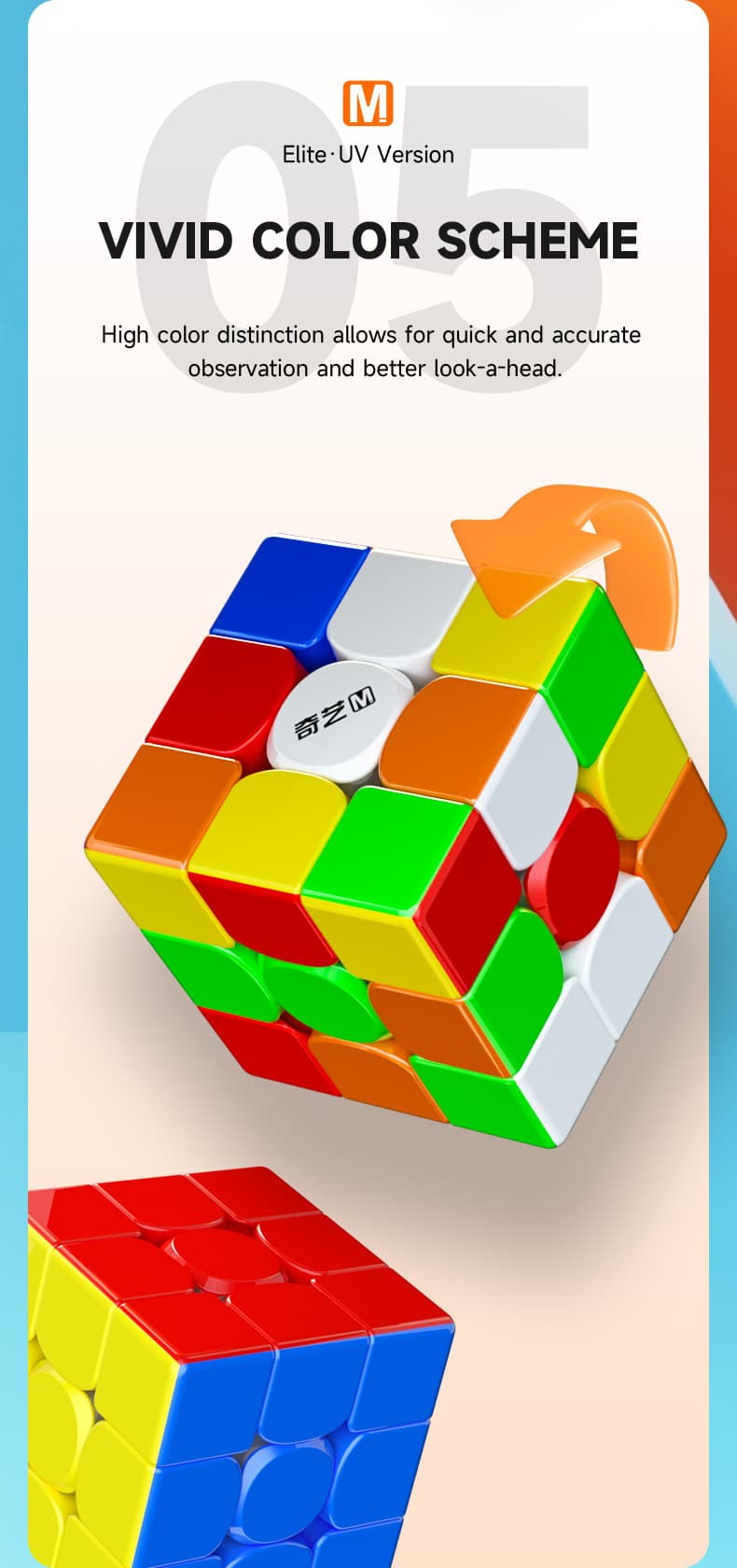 QiYi M Pro 3x3 Elite UV - Stickerless image 11