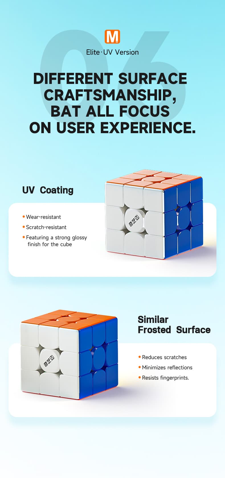 QiYi M Pro 3x3 Elite UV - Stickerless image 12