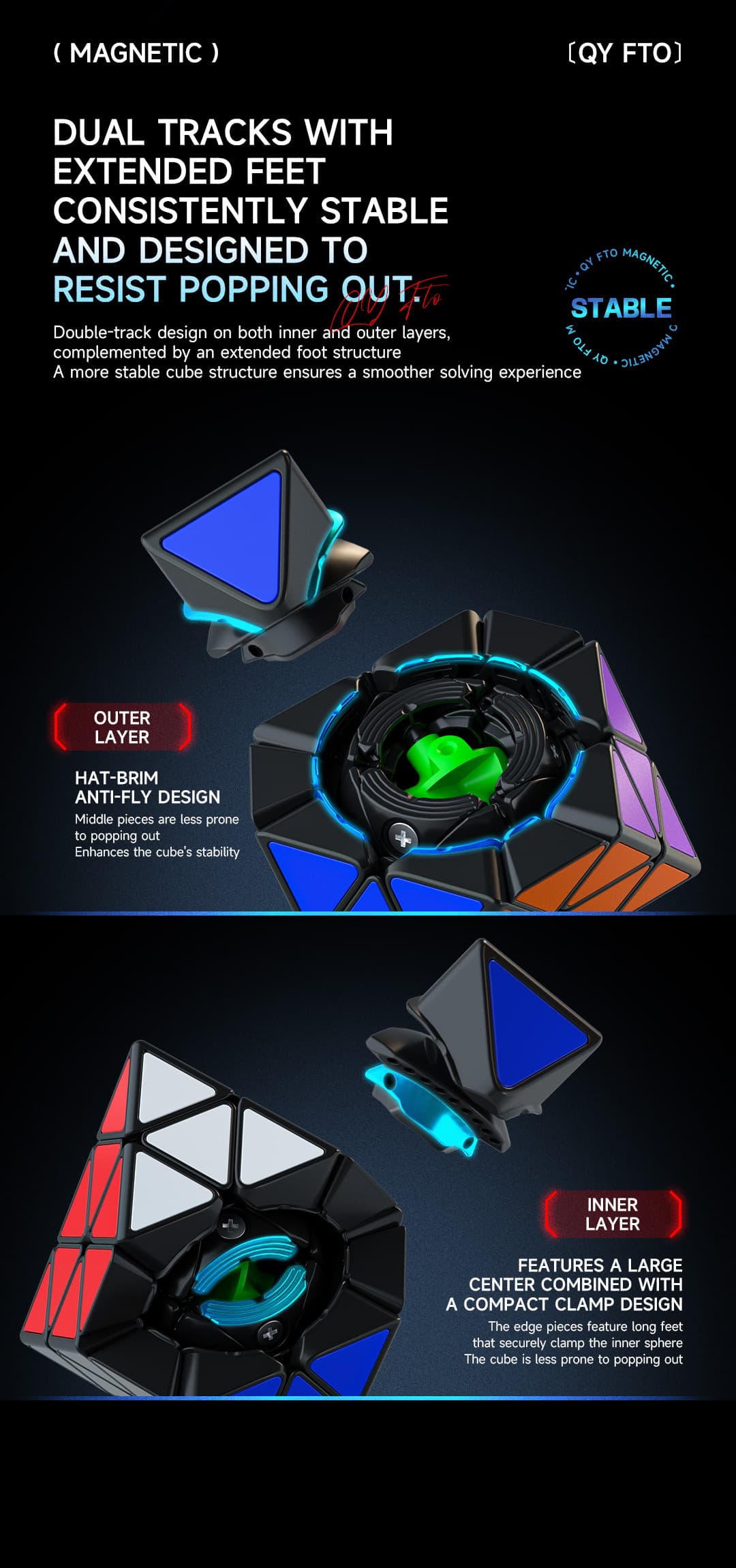 QiYi Magnaetic FTO - Black image 7