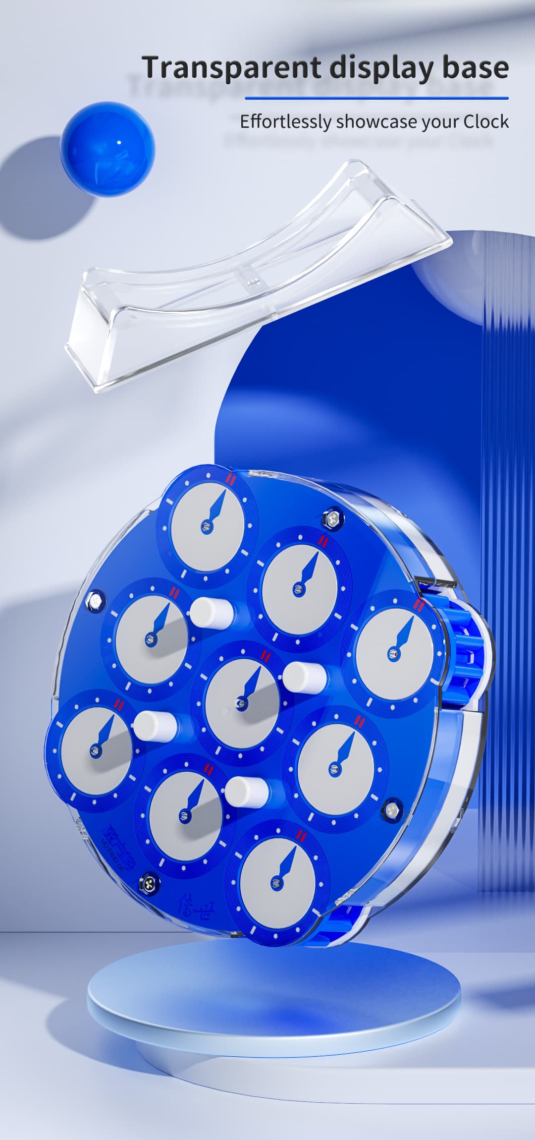 QiYi Magnetic Clock - Blue image 6