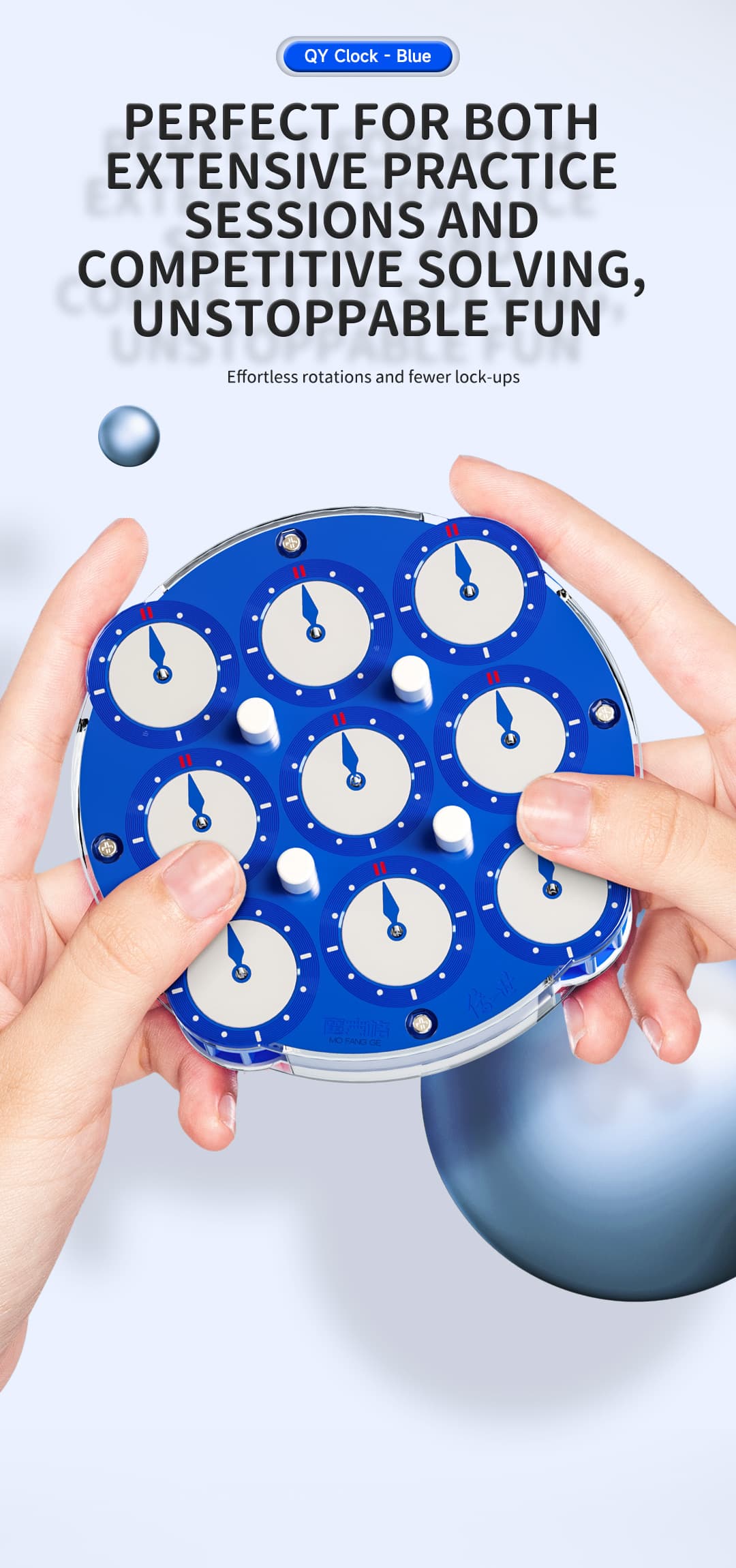QiYi Magnetic Clock - Blue image 9