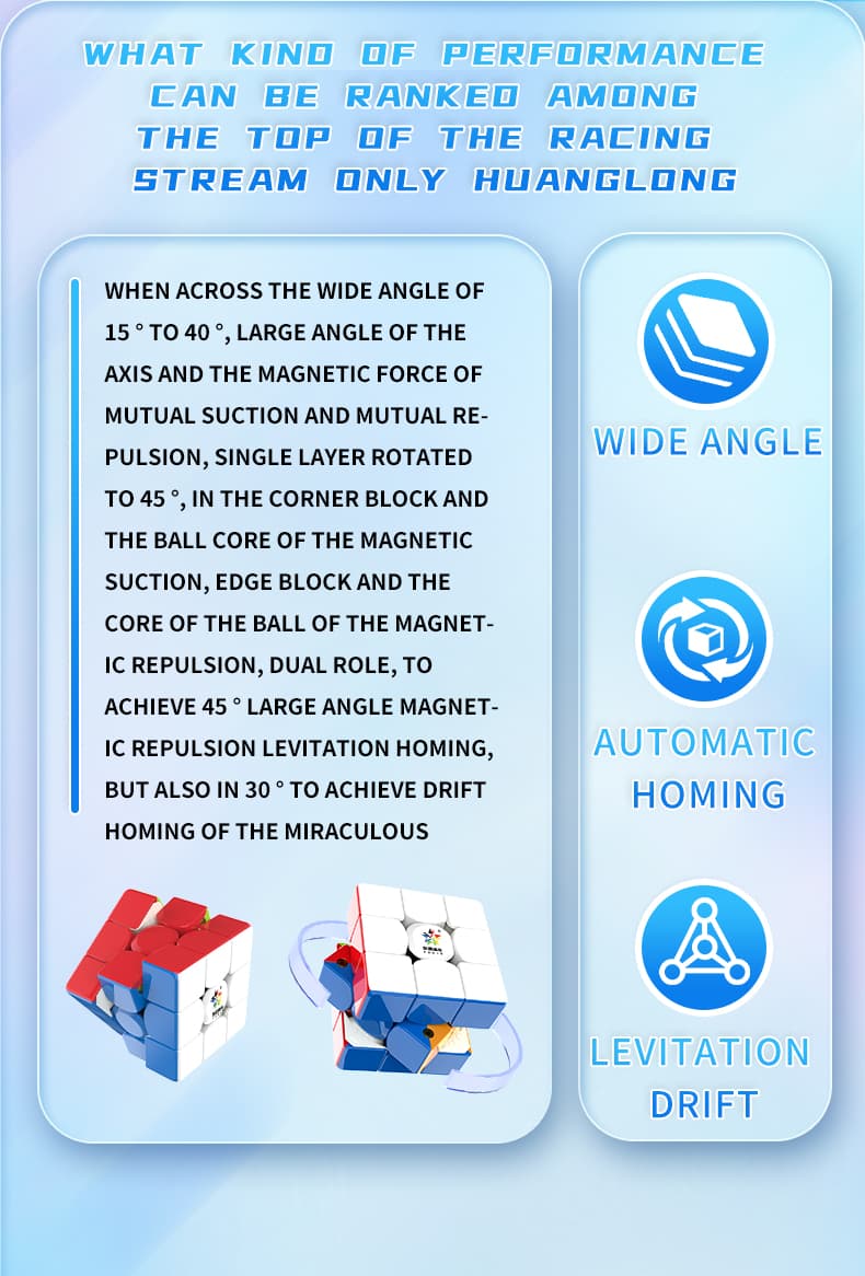 YuXin HuangLong 3x3 V2 Maglev Ball Core UV image 12