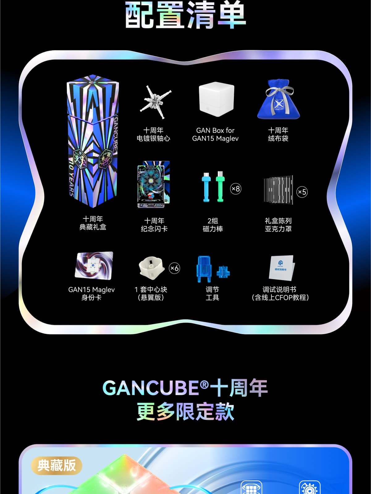 GAN 15 Maglev UV 10th Anniversary - Limited Edition image 21