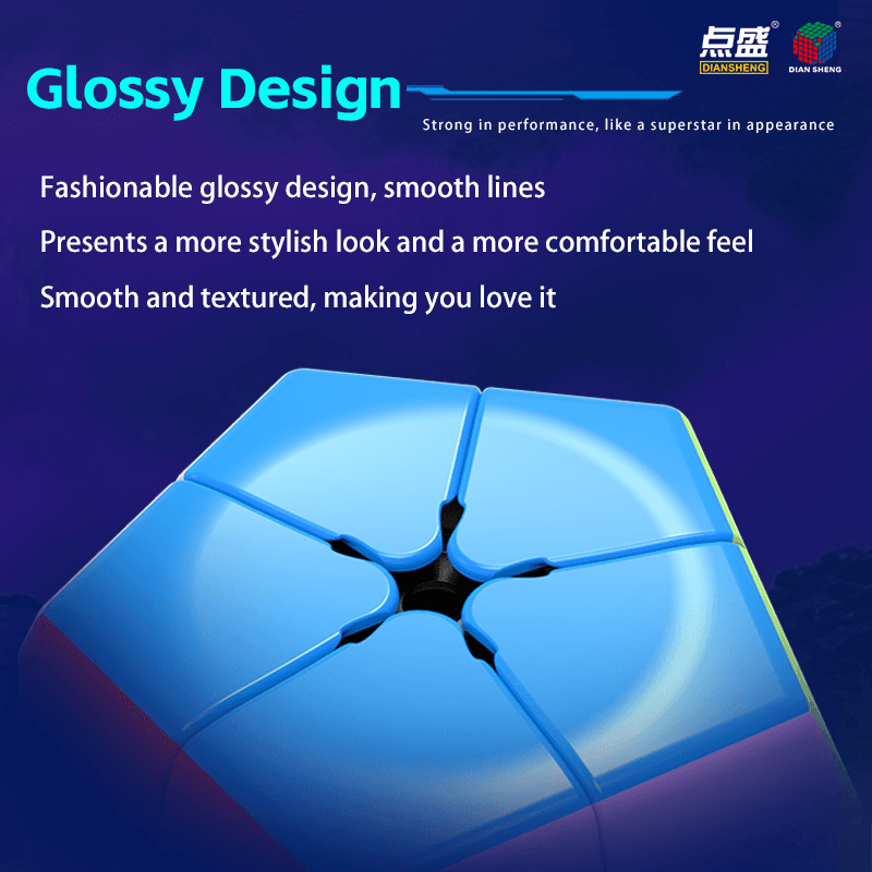 DianSheng Galaxy 2x2 Megaminx M - Black Internal image 4