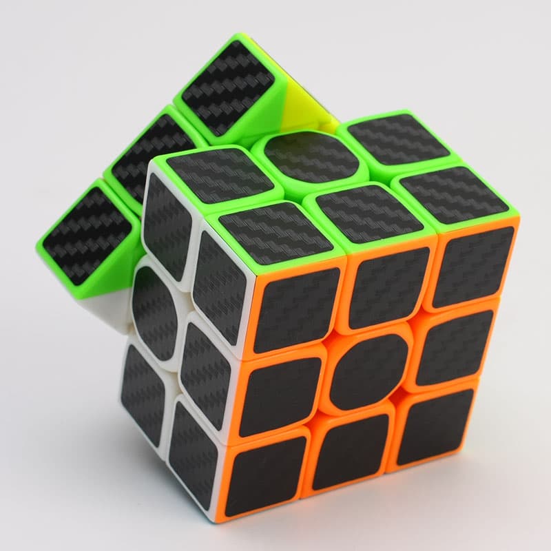 Z-Cube 3x3x3 with black carbon-fibre stickers image 11