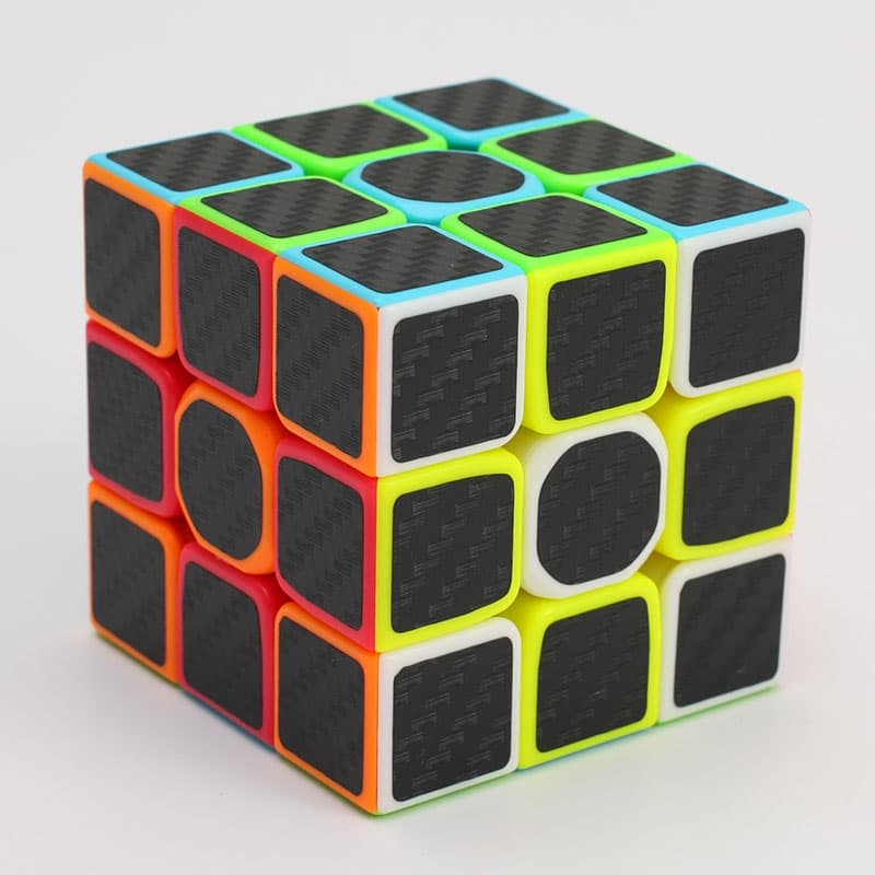Z-Cube 3x3x3 with black carbon-fibre stickers image 1