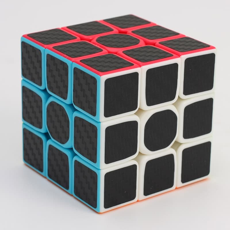 Z-Cube 3x3x3 with black carbon-fibre stickers image 14