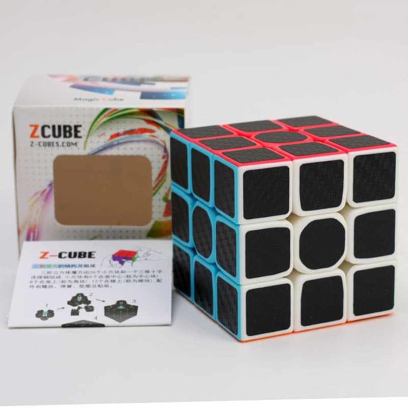 Z-Cube 3x3x3 with black carbon-fibre stickers image 3