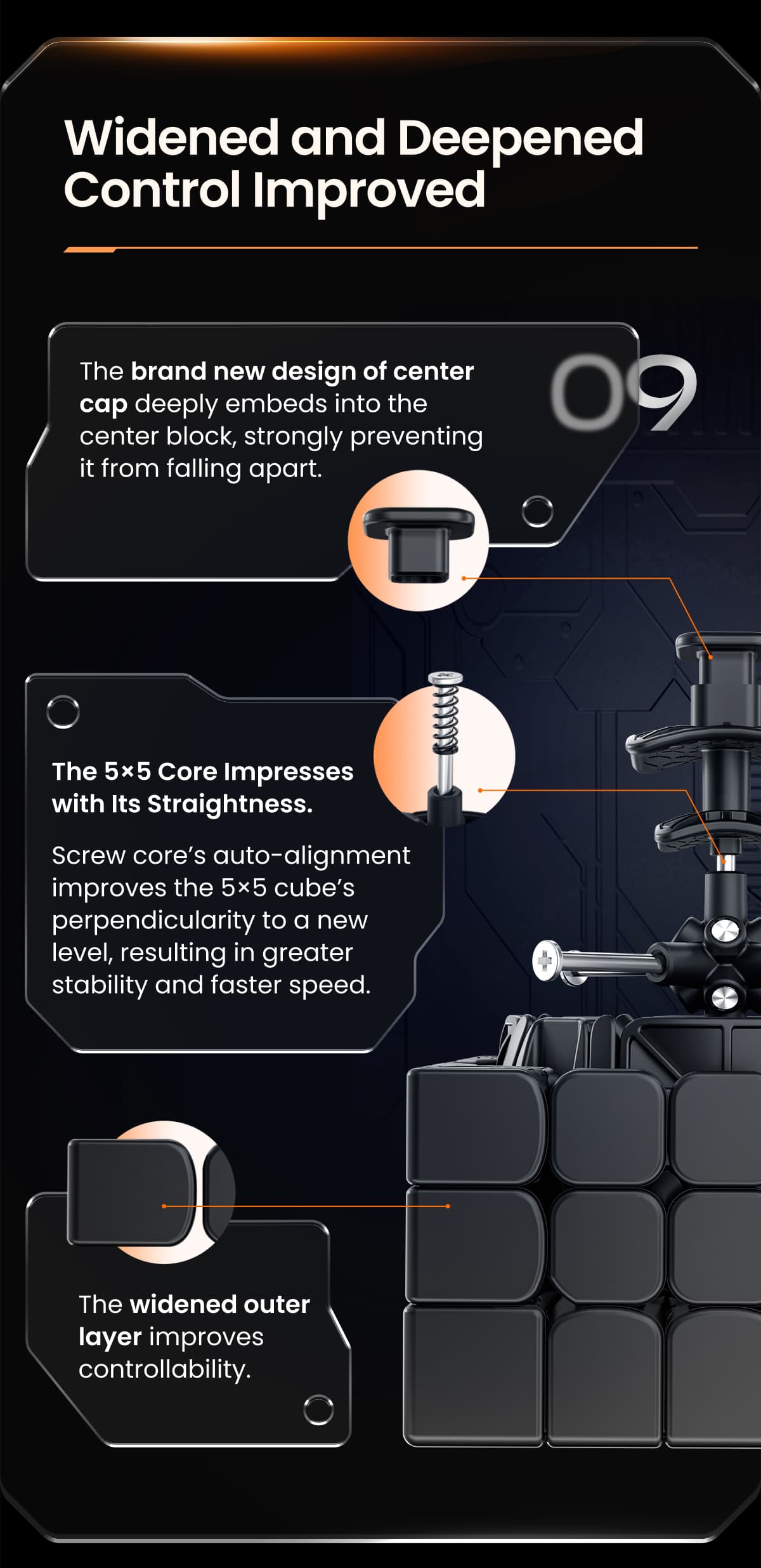 GAN 562 5x5 Magnetic Ball-Core Frosted image 11