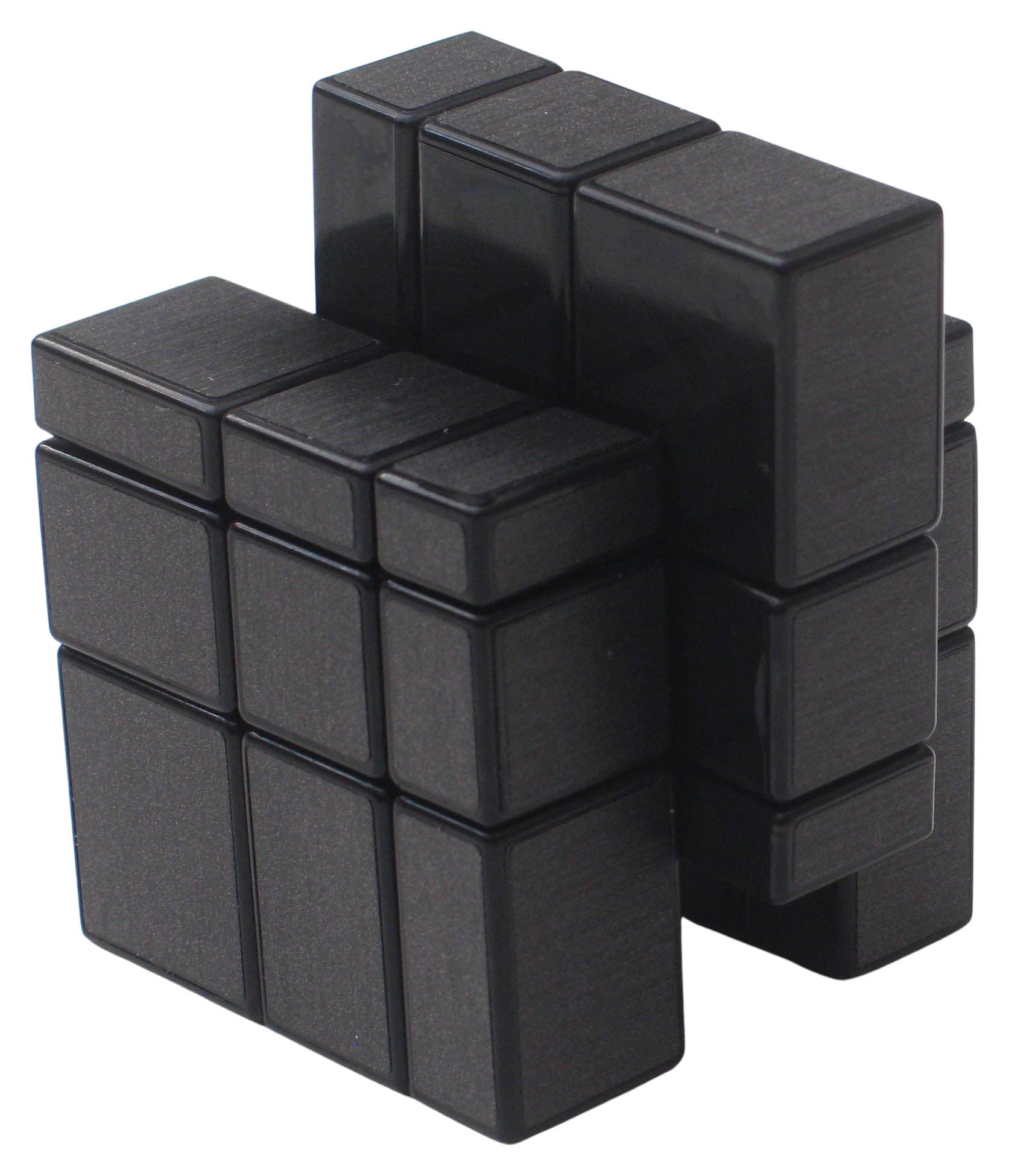 Shengshou 3x3 mirror cube with gray stickers - Black image 4