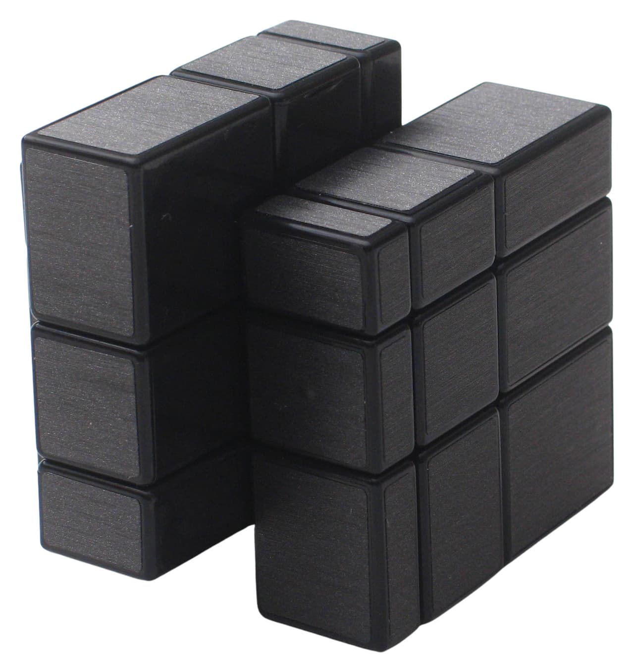 Shengshou 3x3 mirror cube with gray stickers - Black image 5