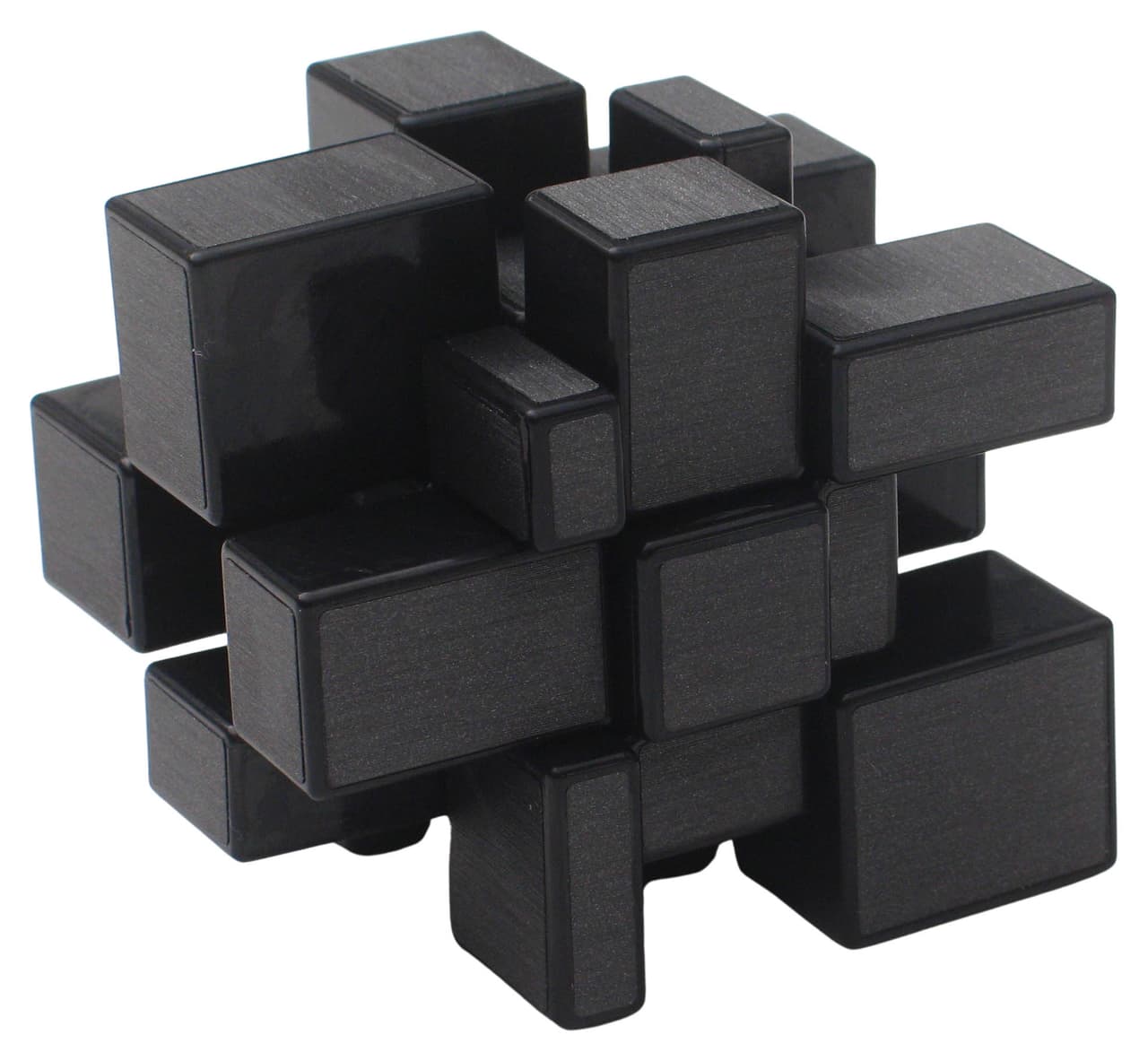 Shengshou 3x3 mirror cube with gray stickers - Black image 6