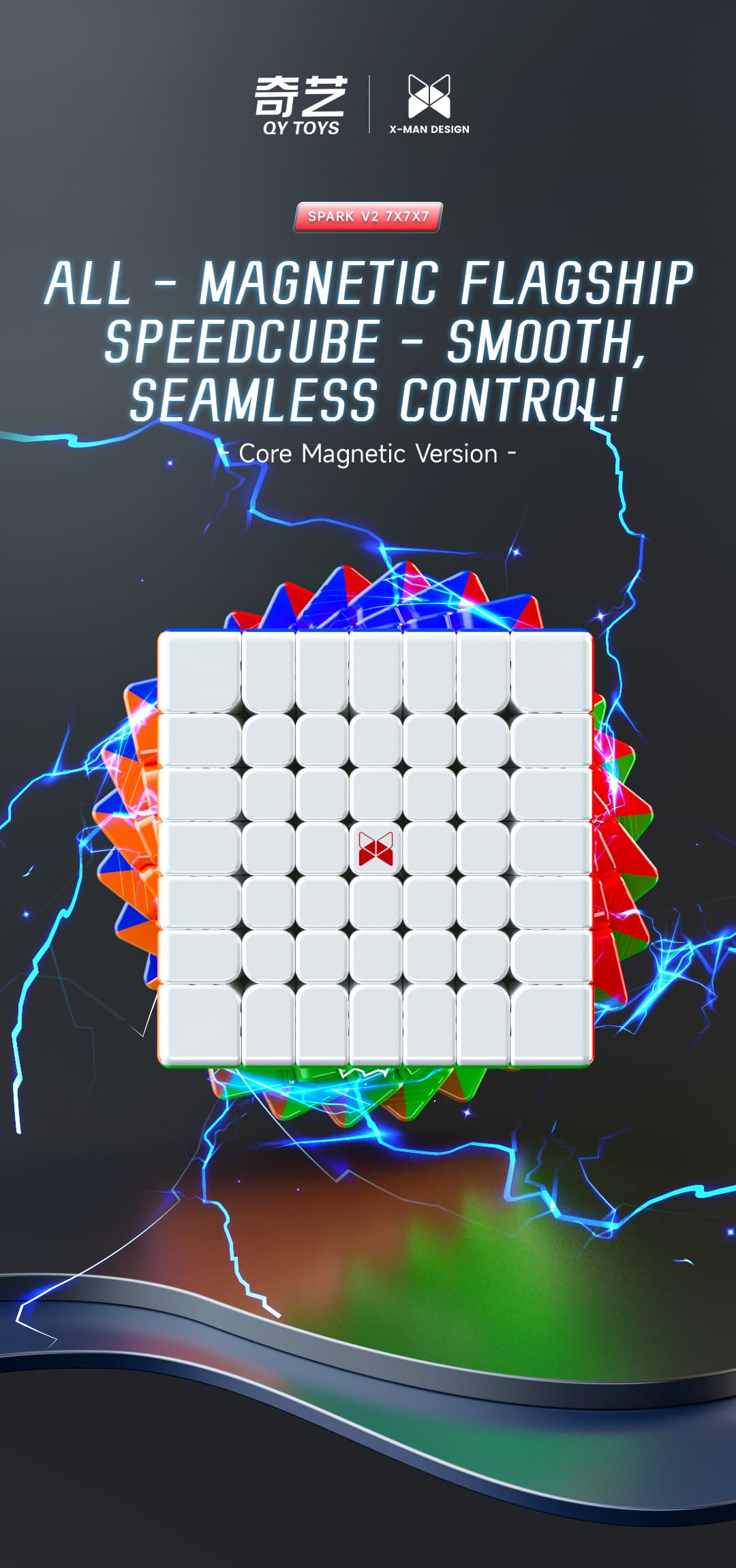 QiYi Spark V2 7x7 Ball Core - Stickerless image 3