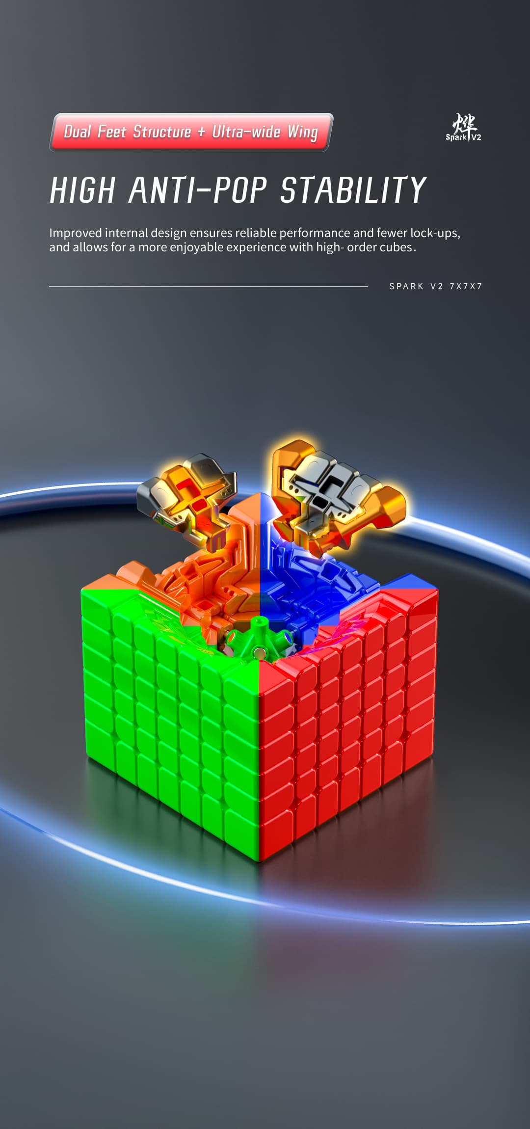 QiYi Spark V2 7x7 Ball Core - Stickerless image 7