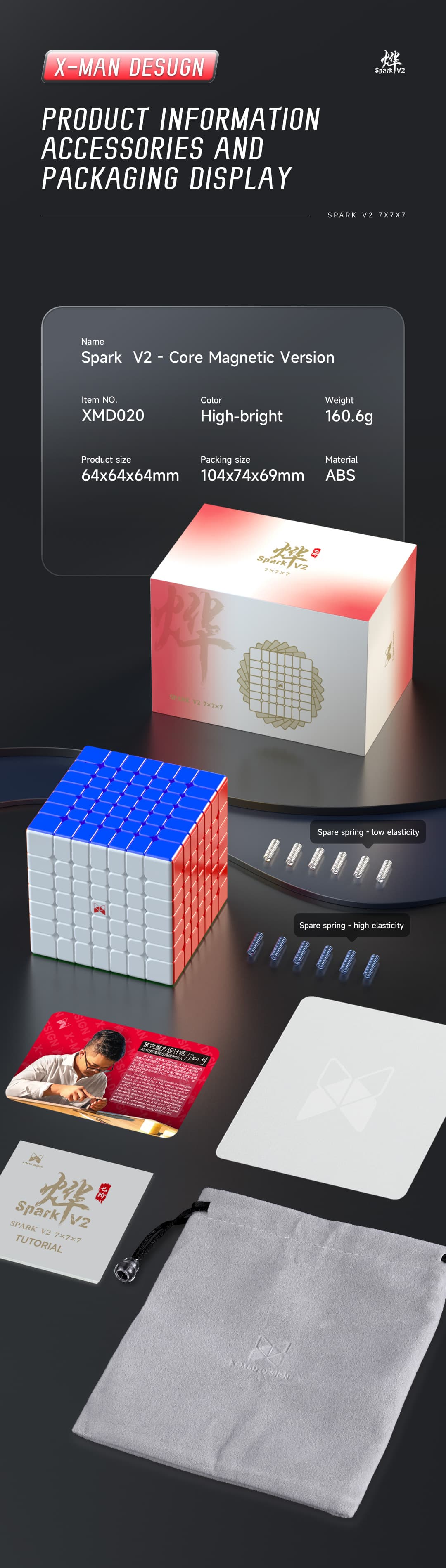 QiYi Spark V2 7x7 Ball Core - Stickerless image 12