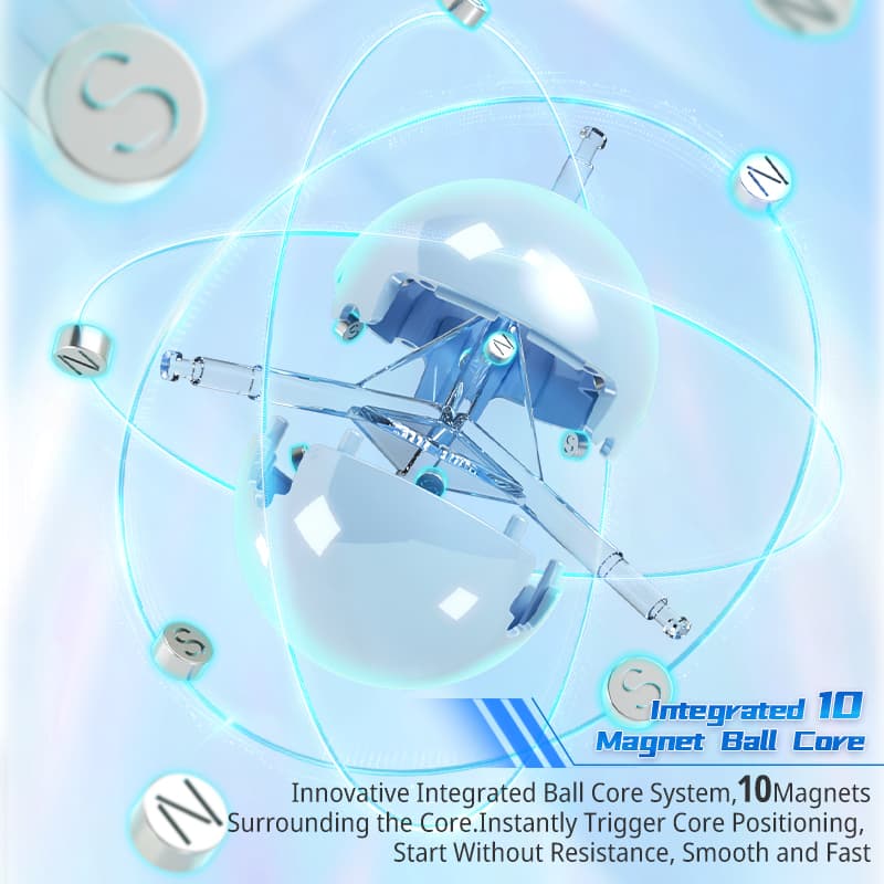 Moyu Meilong Maple Ball-Core Magnetic Cube UV image 10