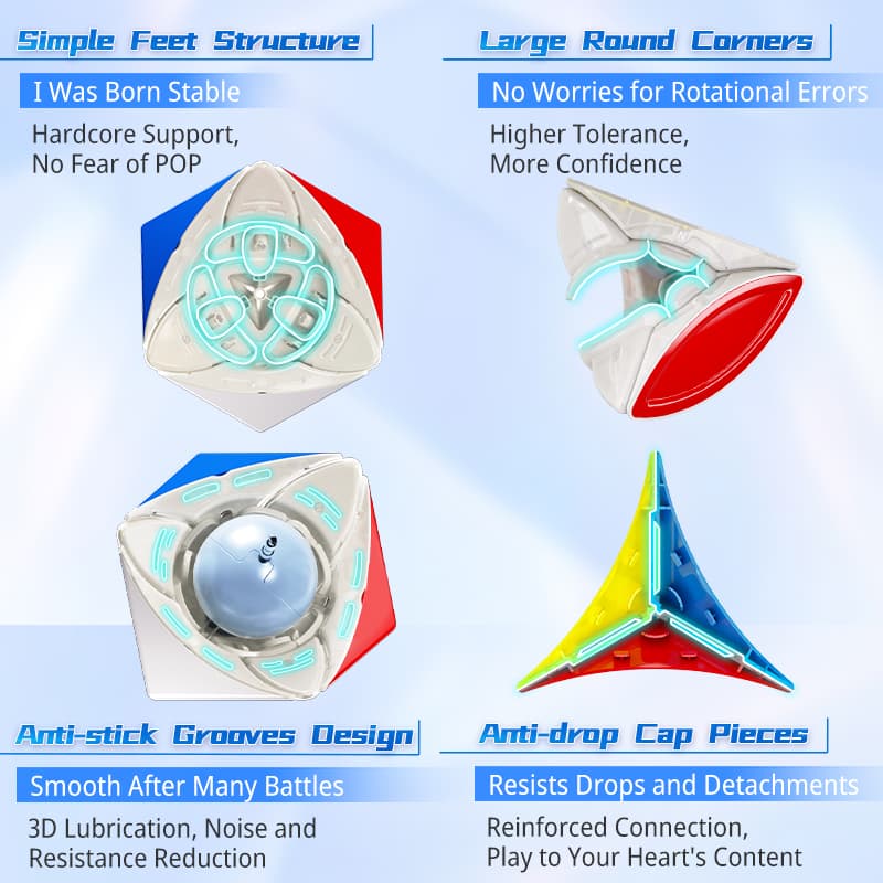 Moyu Meilong Maple Ball-Core Magnetic Cube UV image 14