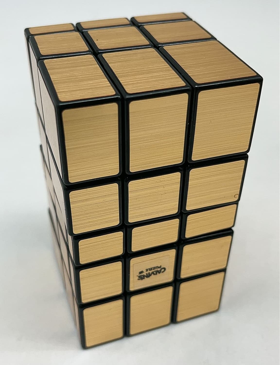 3x3x5 Siamese Mirror Tall Cube(100mm) - Golden image 6