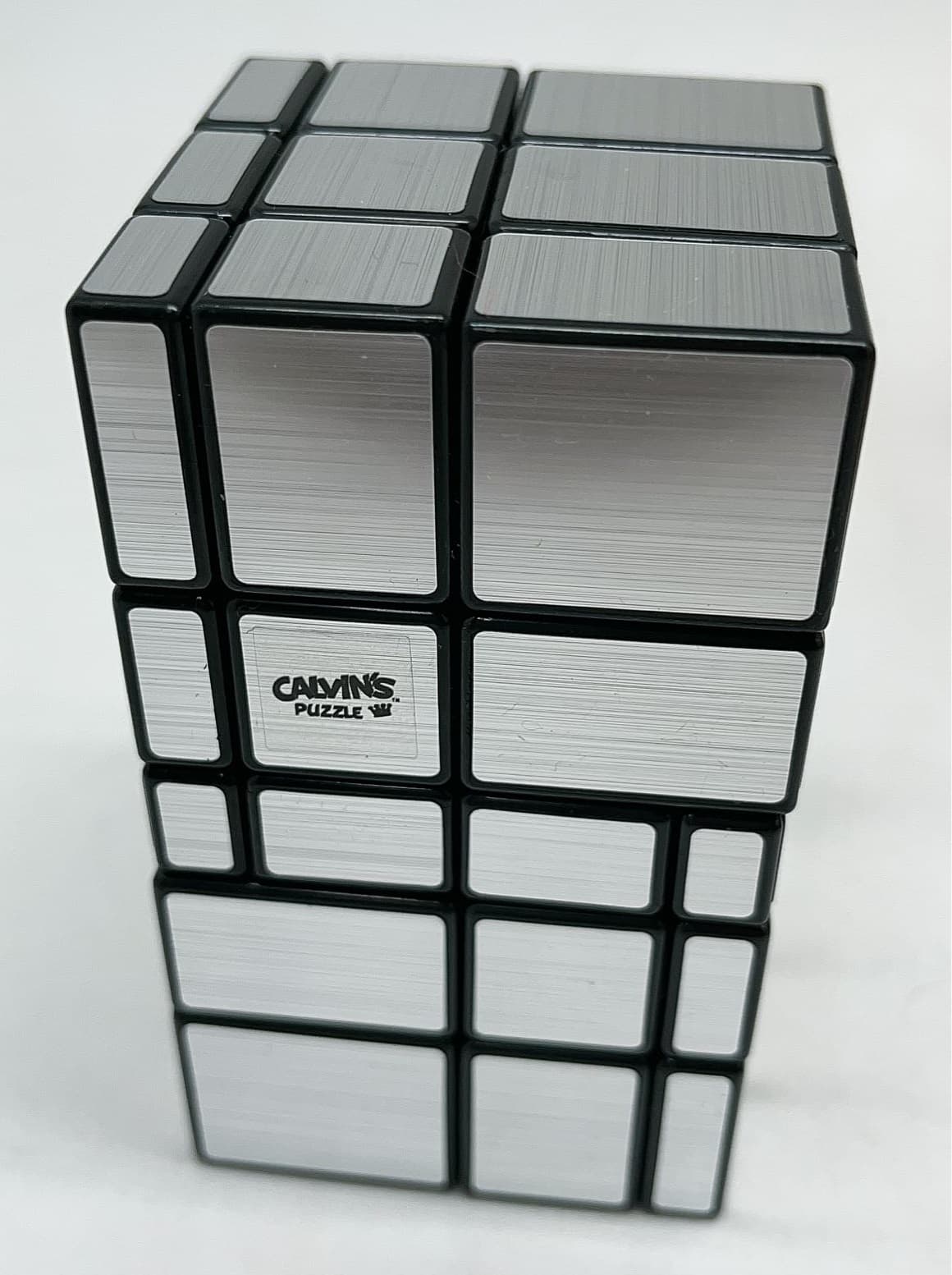 3x3x5 Siamese Mirror Tall Cube(100mm) - Silver image 3