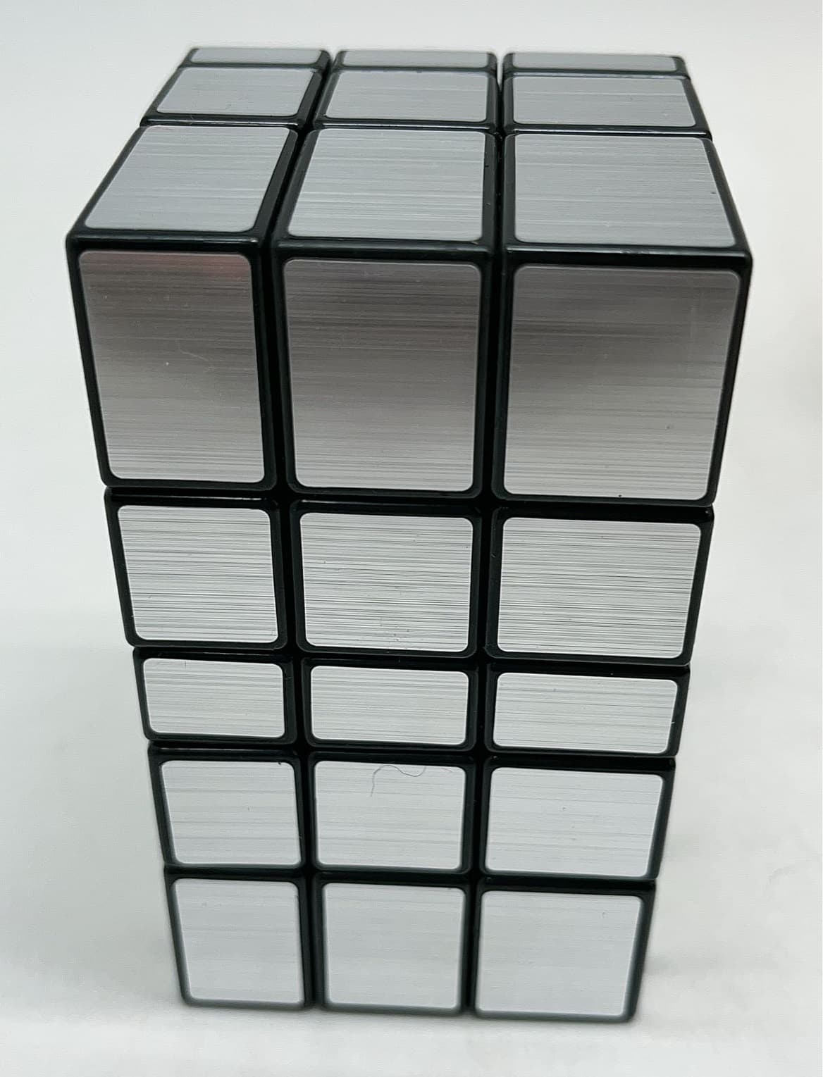 3x3x5 Siamese Mirror Tall Cube(100mm) - Silver image 4