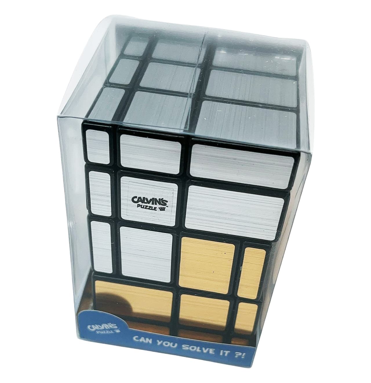 3x3x5 Siamese Mirror Short Cube(84mm) - Golden+Silver Stickers image 2