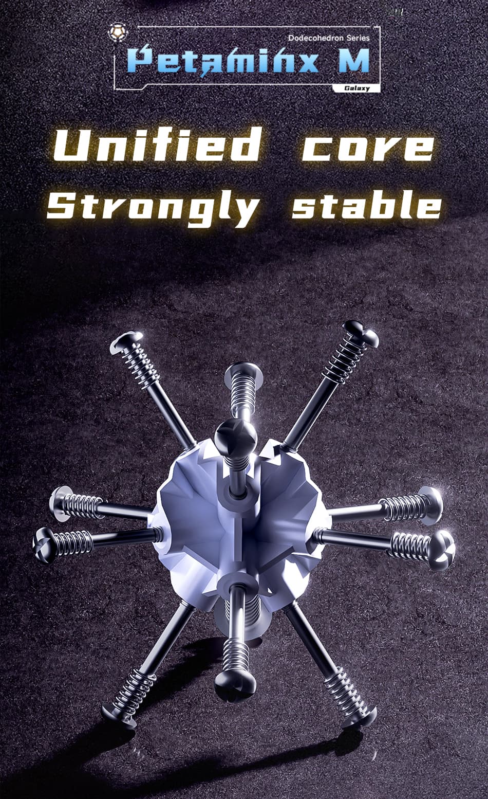 DianSheng Galaxy Magnetic Petaminx - Stickerless image 7