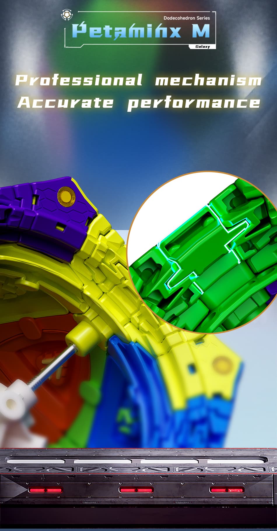 DianSheng Galaxy Magnetic Petaminx - Stickerless image 12