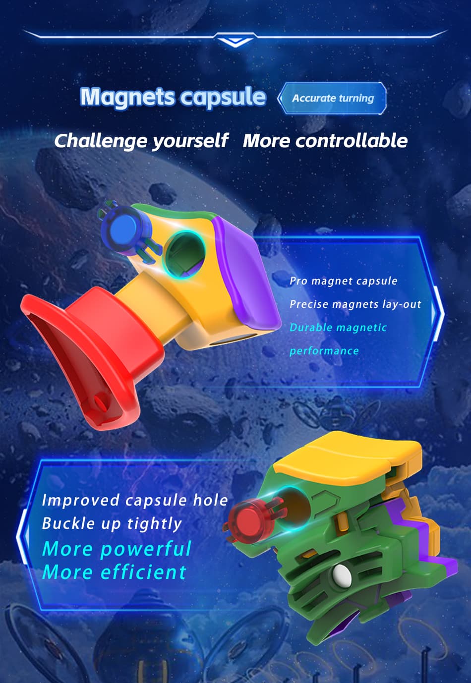 DianSheng Galaxy Magnetic Master Kilominx - Stickerless image 5