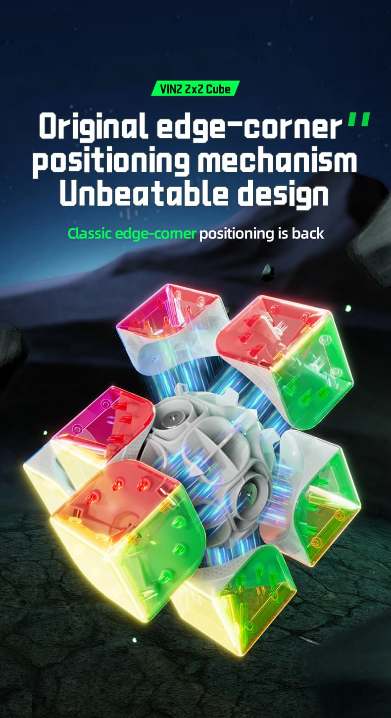 Vin Cube 2x2 Ball Core UV - Stickerless image 3