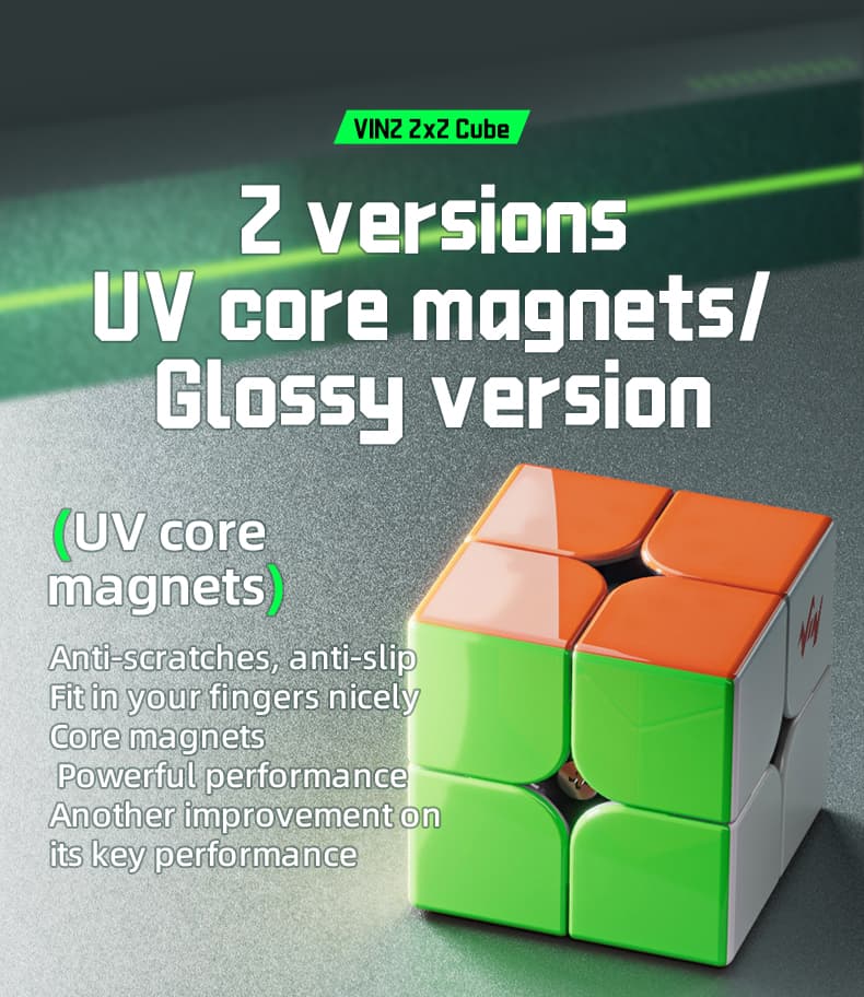 Vin Cube 2x2 Ball Core UV - Stickerless image 18