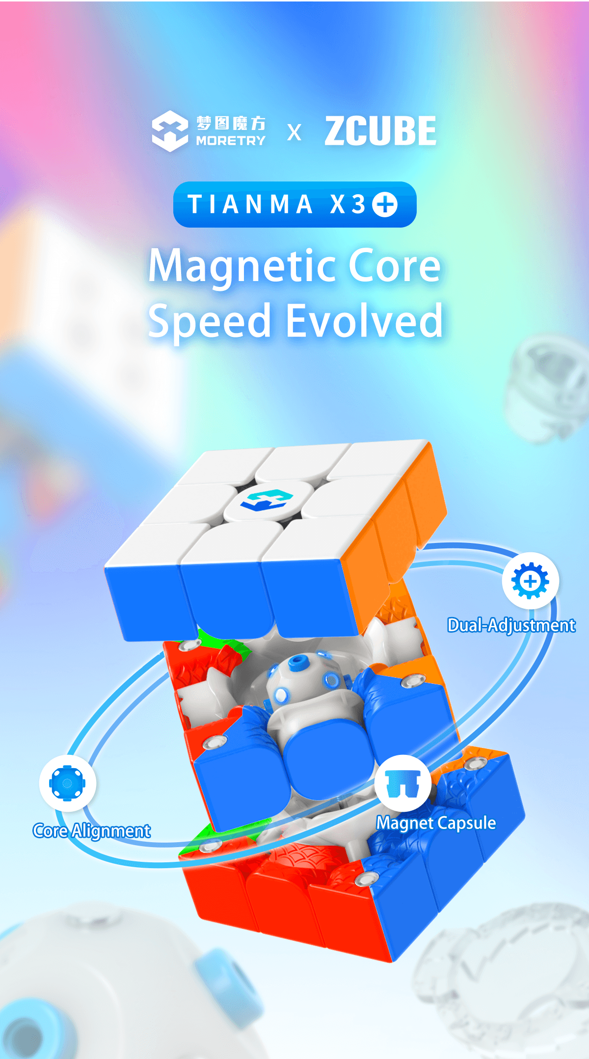 MORETRY Tianma X3+ Ball-core 3x3 - ZCUBE Edition image 10